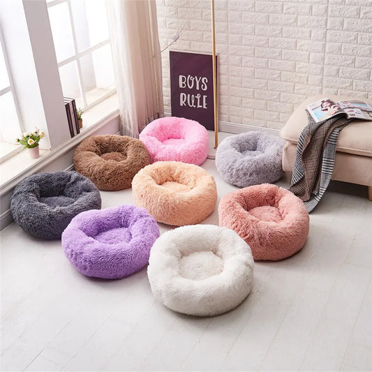 Calming Donut Bed for Dogs & Cats