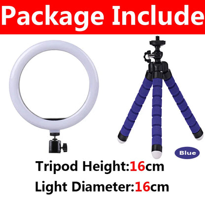 Portable 4-in-1 Selfie Stick with Tripod & LED