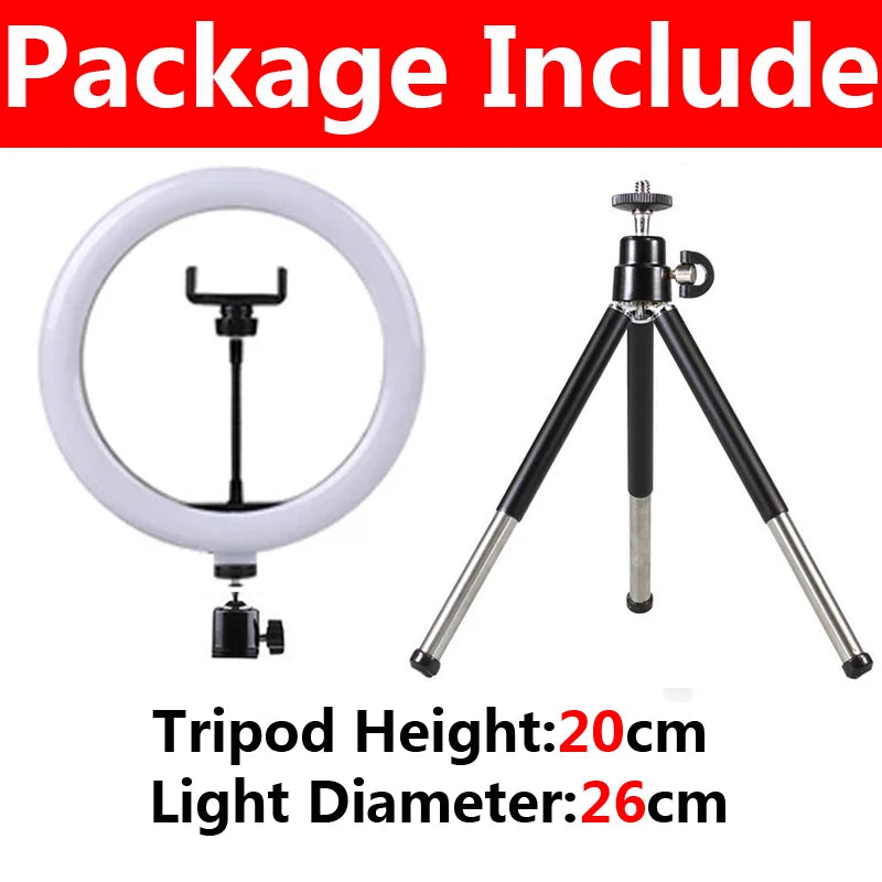 Portable 4-in-1 Selfie Stick with Tripod & LED