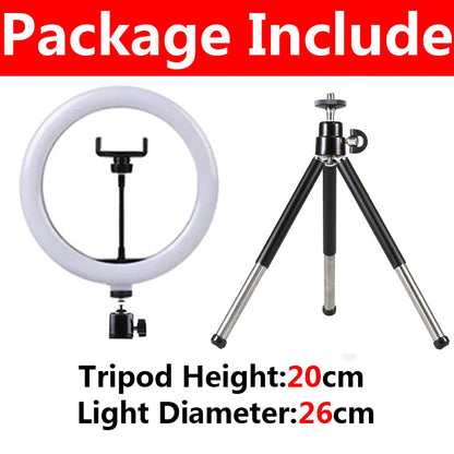 Portable 4-in-1 Selfie Stick with Tripod & LED