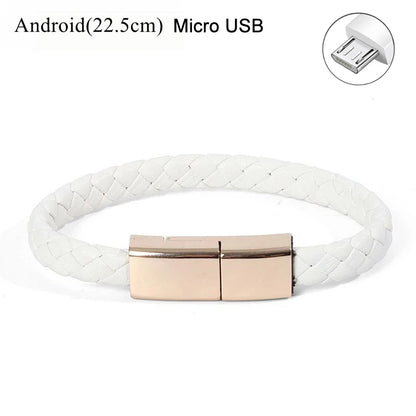 USB Bracelet Charger – Leather Design