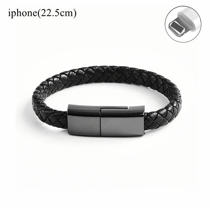 USB Bracelet Charger – Leather Design