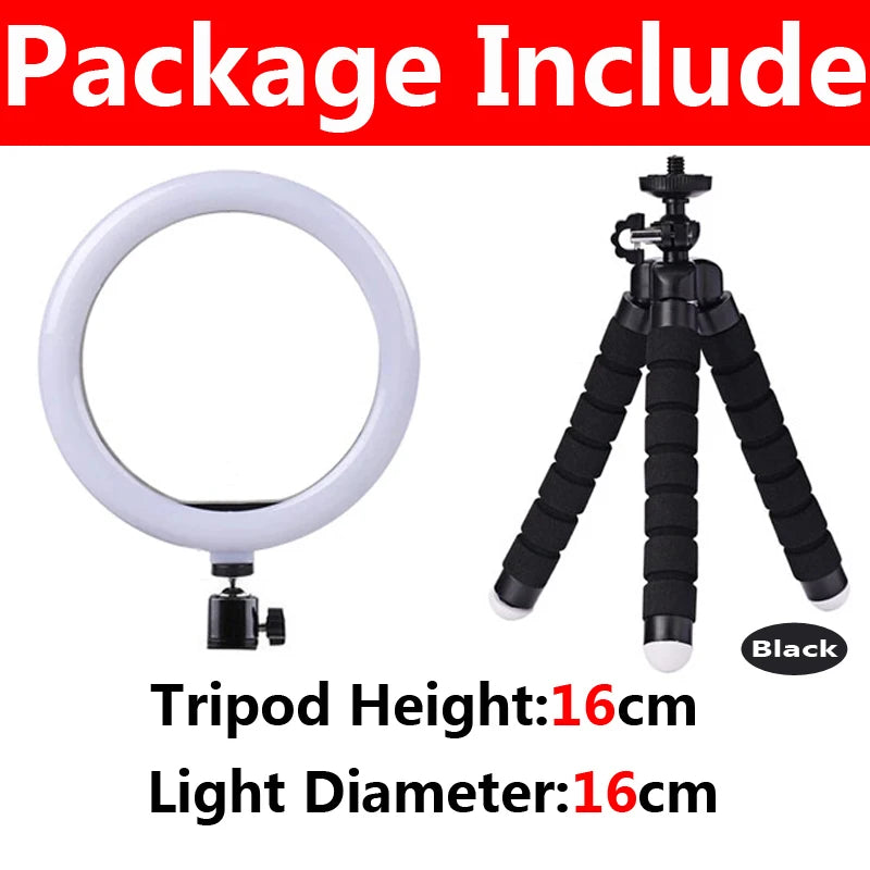 Portable 4-in-1 Selfie Stick with Tripod & LED