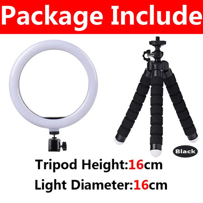 Portable 4-in-1 Selfie Stick with Tripod & LED
