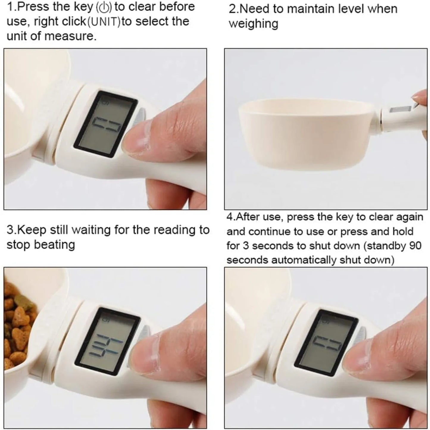 Smart Pet Food Measuring Scoop