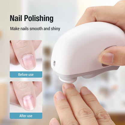 Rotatable Electric | Nail Clipper  With Light Nails Trimmer Manicure Polishing Tools