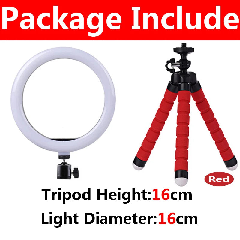 Portable 4-in-1 Selfie Stick with Tripod & LED