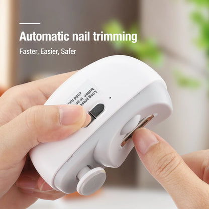 Rotatable Electric | Nail Clipper  With Light Nails Trimmer Manicure Polishing Tools
