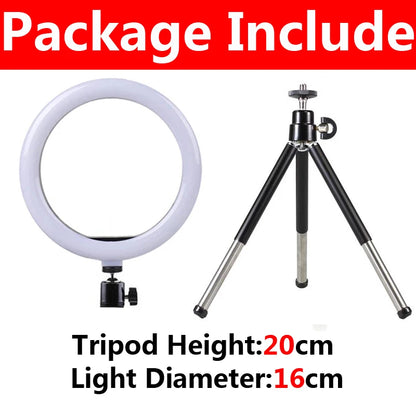 Portable 4-in-1 Selfie Stick with Tripod & LED