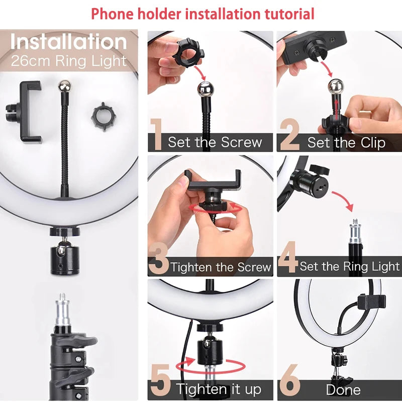 Portable 4-in-1 Selfie Stick with Tripod & LED
