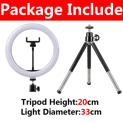 Portable 4-in-1 Selfie Stick with Tripod & LED
