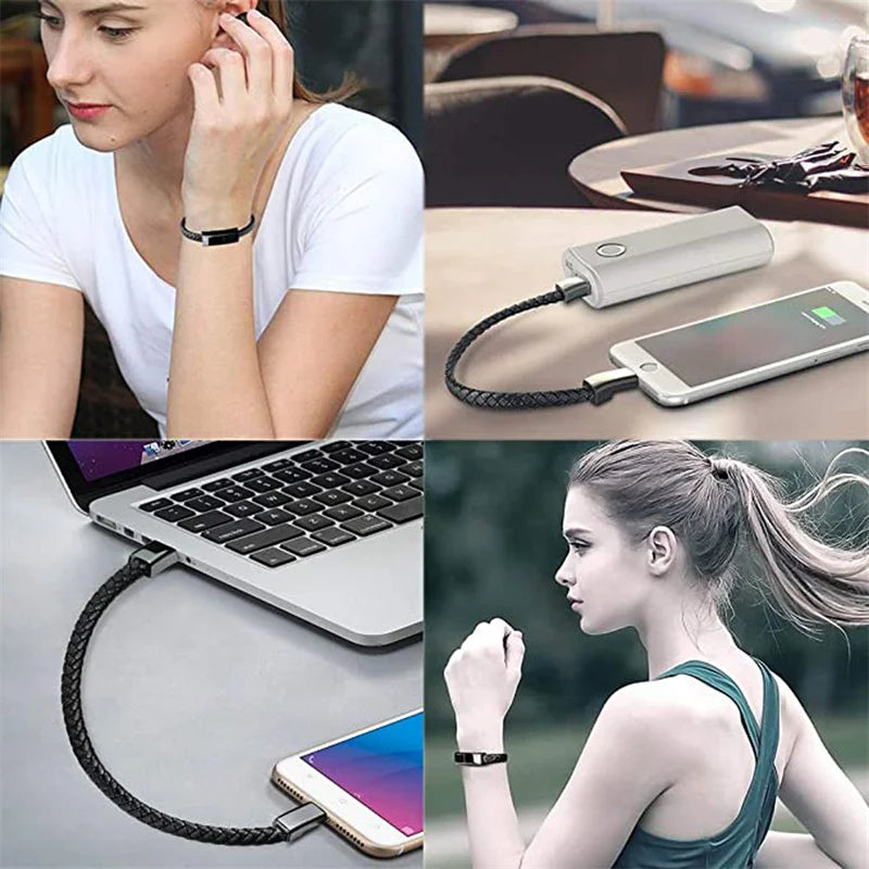 USB Bracelet Charger – Leather Design