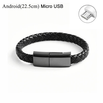 USB Bracelet Charger – Leather Design
