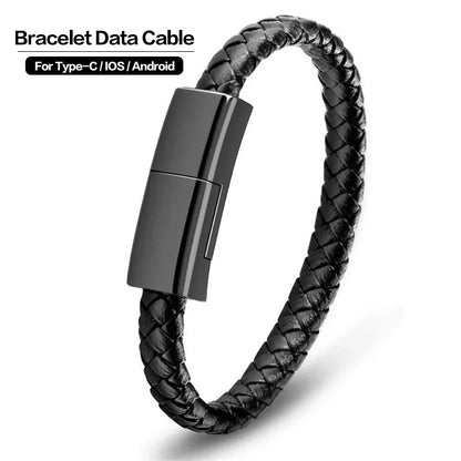 USB Bracelet Charger – Leather Design