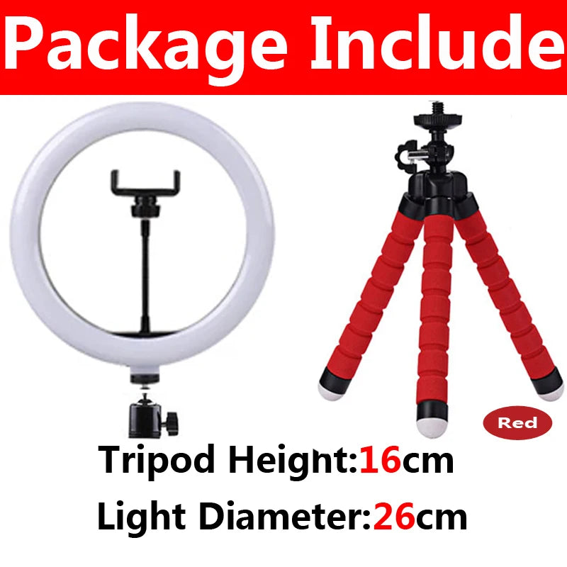 Portable 4-in-1 Selfie Stick with Tripod & LED