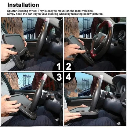Car Steering Wheel Tray – Universal & Portable