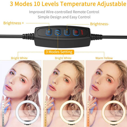Portable 4-in-1 Selfie Stick with Tripod & LED