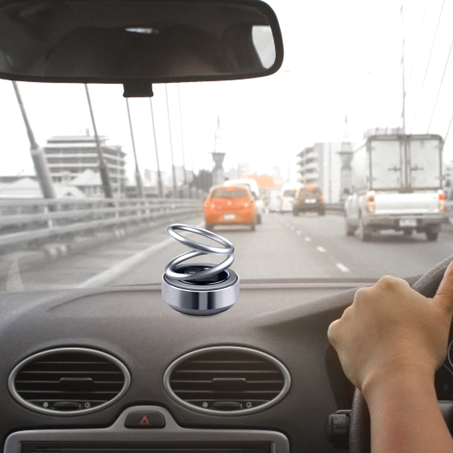 Auto Rotation Car Air Freshener – Double Ring