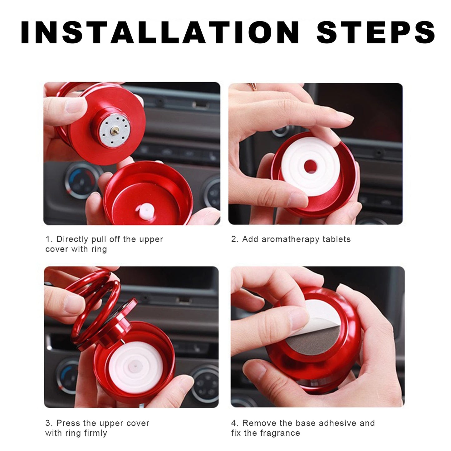 Auto Rotation Car Air Freshener – Double Ring