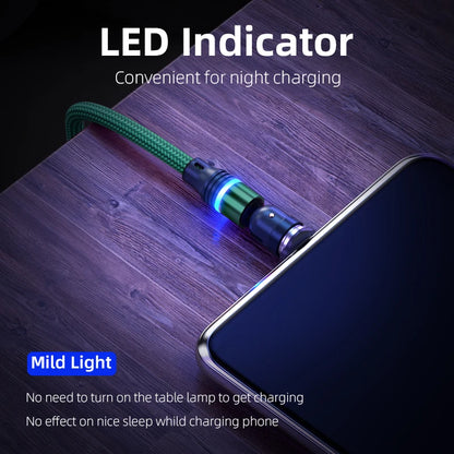 Magnetic USB Charging Cable 180° Rotate